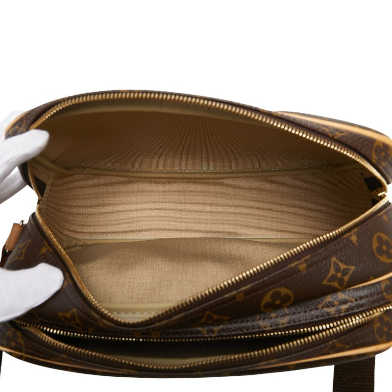 ルイ ヴィトン モノグラム リポーターPM 斜め掛け ショルダーバッグ M45254 ブラウン PVC レザー レディース LOUIS VUITTON 【中古】