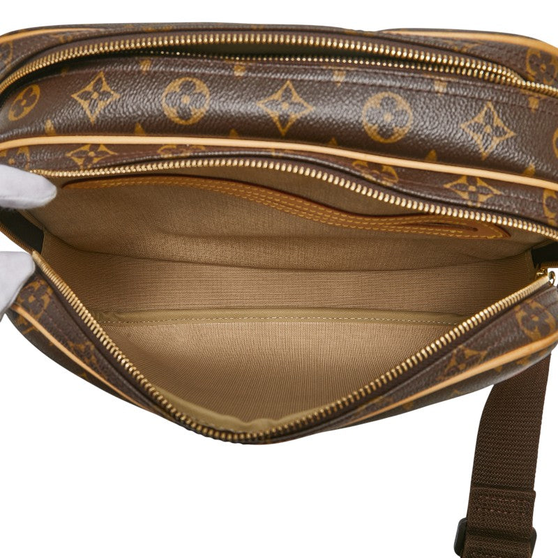 ルイ ヴィトン モノグラム リポーターPM 斜め掛け ショルダーバッグ M45254 ブラウン PVC レザー レディース LOUIS VUITTON 【中古】