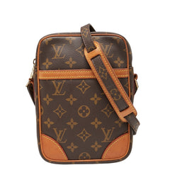 ルイ ヴィトン モノグラム ダヌーブ 斜め掛け ショルダーバッグ M45266 ブラウン PVC レザー レディース LOUIS VUITTON 【中古】
