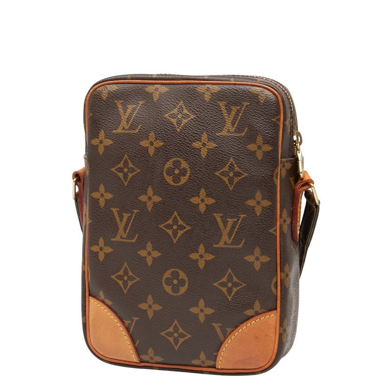 ルイ ヴィトン モノグラム ダヌーブ 斜め掛け ショルダーバッグ M45266 ブラウン PVC レザー レディース LOUIS VUITTON 【中古】