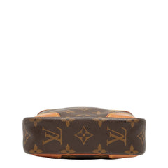 ルイ ヴィトン モノグラム ダヌーブ 斜め掛け ショルダーバッグ M45266 ブラウン PVC レザー レディース LOUIS VUITTON 【中古】