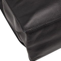 シャネル ココマーク チェーン トートバッグ ブラック ラムスキン レディース CHANEL 【中古】