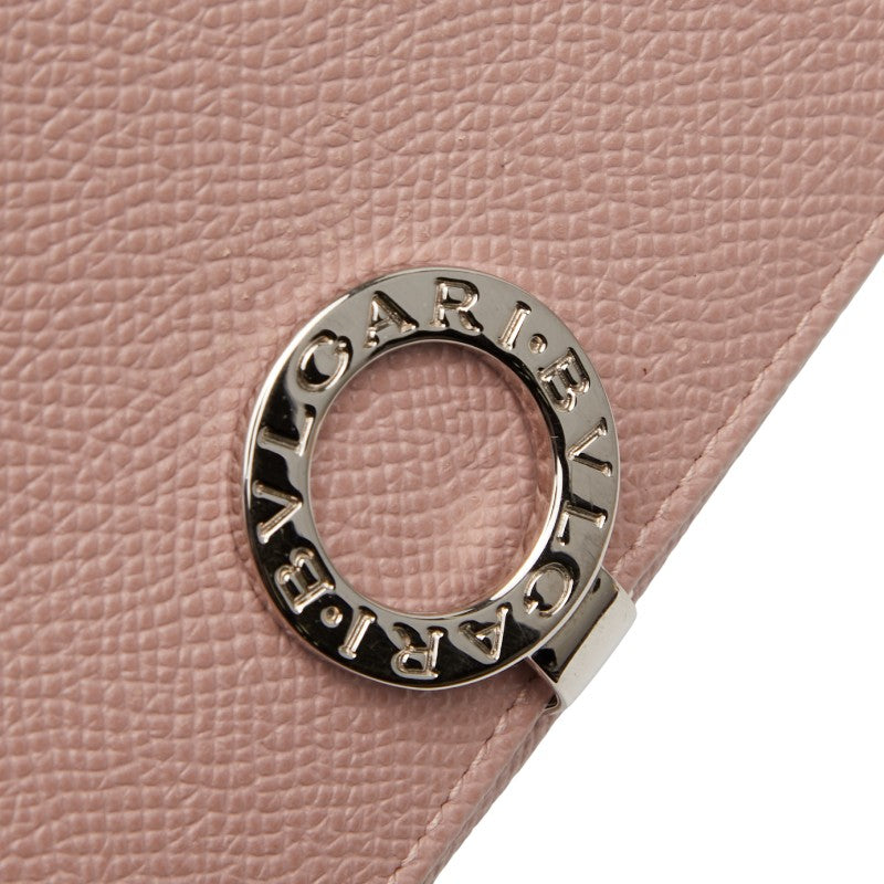 ブルガリ ブルガリブルガリ 長財布 ピンク レザー レディース BVLGARI 【中古】