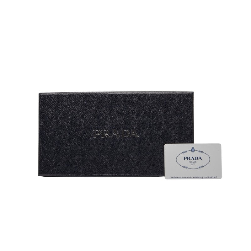 プラダ ラウンドファスナー 長財布 1ML506 ピンク サフィアーノレザー レディース PRADA 【中古】