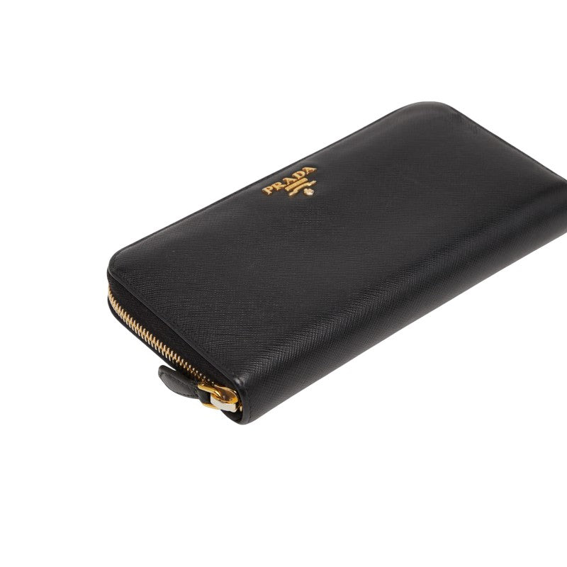 プラダ ラウンドファスナー 長財布 1ML506 ピンク サフィアーノレザー レディース PRADA 【中古】