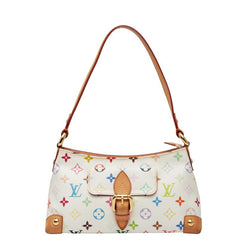 ルイ ヴィトン モノグラム マルチカラー エライザ ショルダーバッグ M40098 ブロン ホワイト PVC レザー レディース LOUIS VUITTON 【中古】