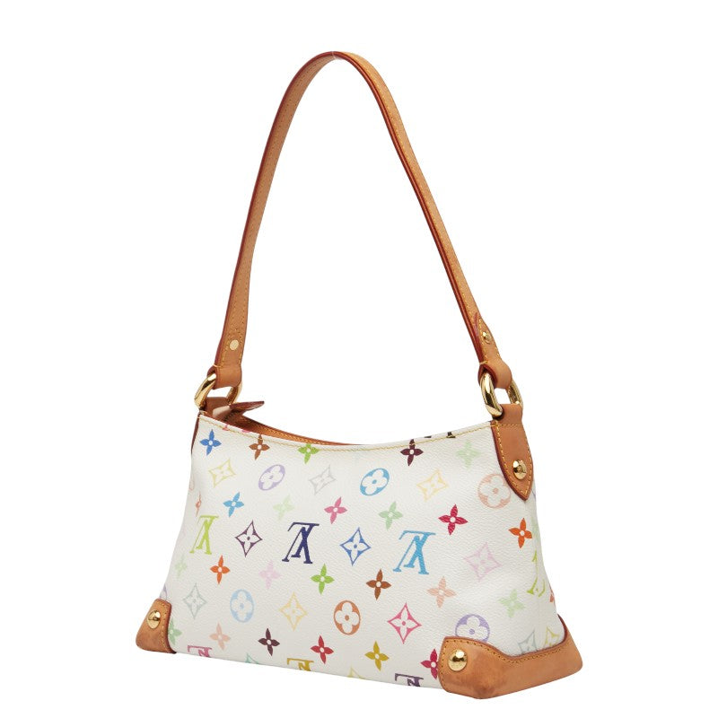 ルイ ヴィトン モノグラム マルチカラー エライザ ショルダーバッグ M40098 ブロン ホワイト PVC レザー レディース LOUIS VUITTON 【中古】