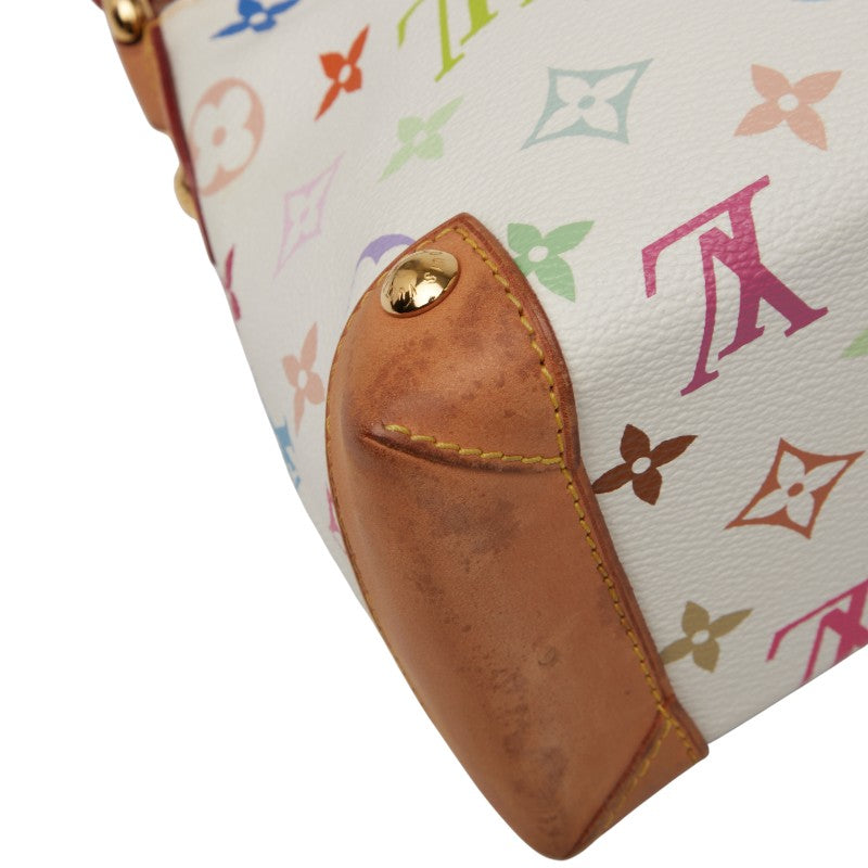 ルイ ヴィトン モノグラム マルチカラー エライザ ショルダーバッグ M40098 ブロン ホワイト PVC レザー レディース LOUIS VUITTON 【中古】