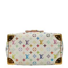 ルイ ヴィトン モノグラム マルチカラー スピーディ30 ハンドバッグ M92643 ブロン ホワイト PVC レザー レディース LOUIS VUITTON 【中古】