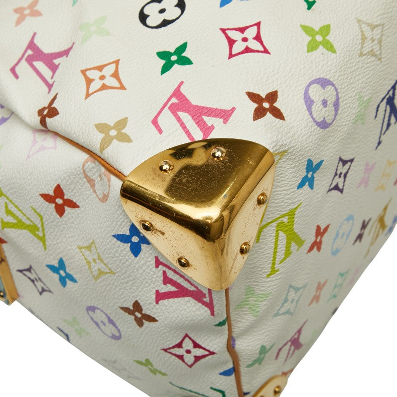 ルイ ヴィトン モノグラム マルチカラー スピーディ30 ハンドバッグ M92643 ブロン ホワイト PVC レザー レディース LOUIS VUITTON 【中古】