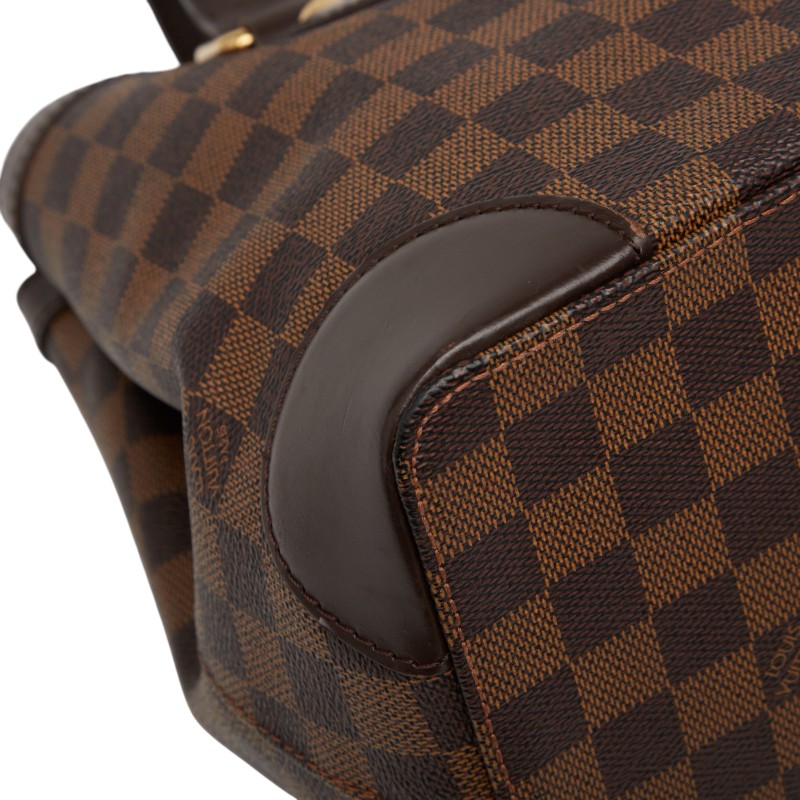 ルイ ヴィトン ダミエ ハムステッドPM トートバッグ ハンドバッグ N51205 エベヌ ブラウン PVC レザー レディース LOUIS VUITTON 【中古】
