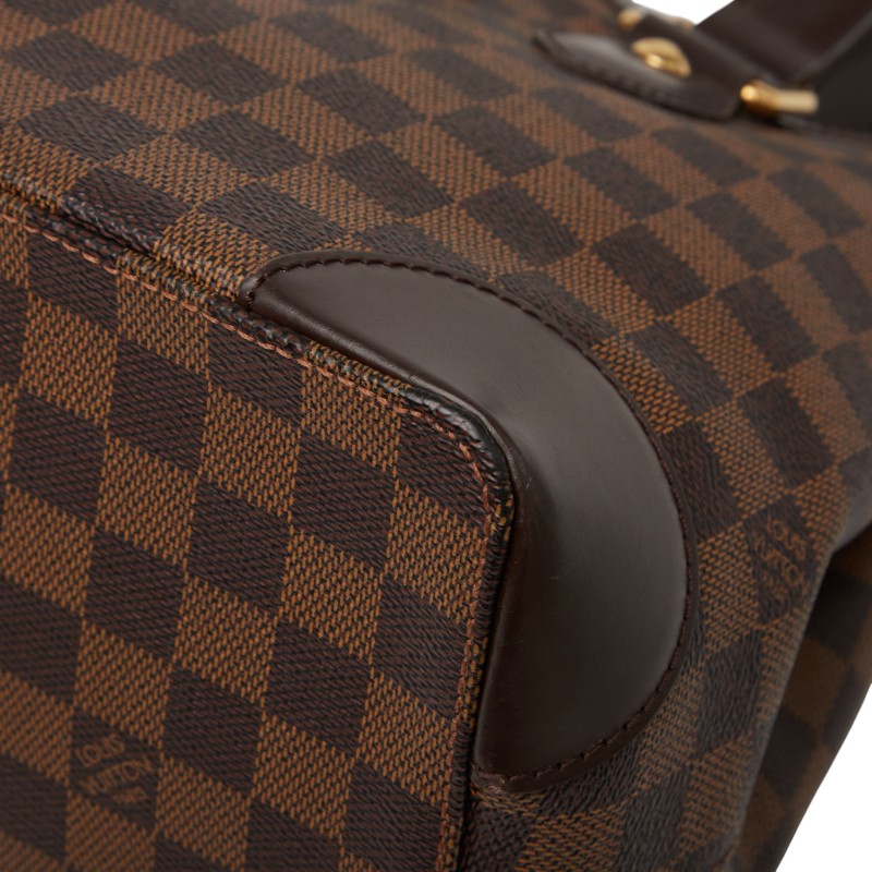 ルイ ヴィトン ダミエ ハムステッドPM トートバッグ ハンドバッグ N51205 エベヌ ブラウン PVC レザー レディース LOUIS VUITTON 【中古】