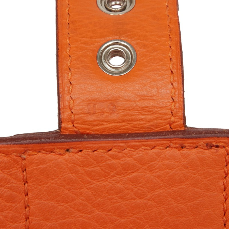 エルメス サックアデペッシュ38 ビジネスバッグ ブリーフケース オレンジ トリヨンクレマンス レディース HERMES 【中古】