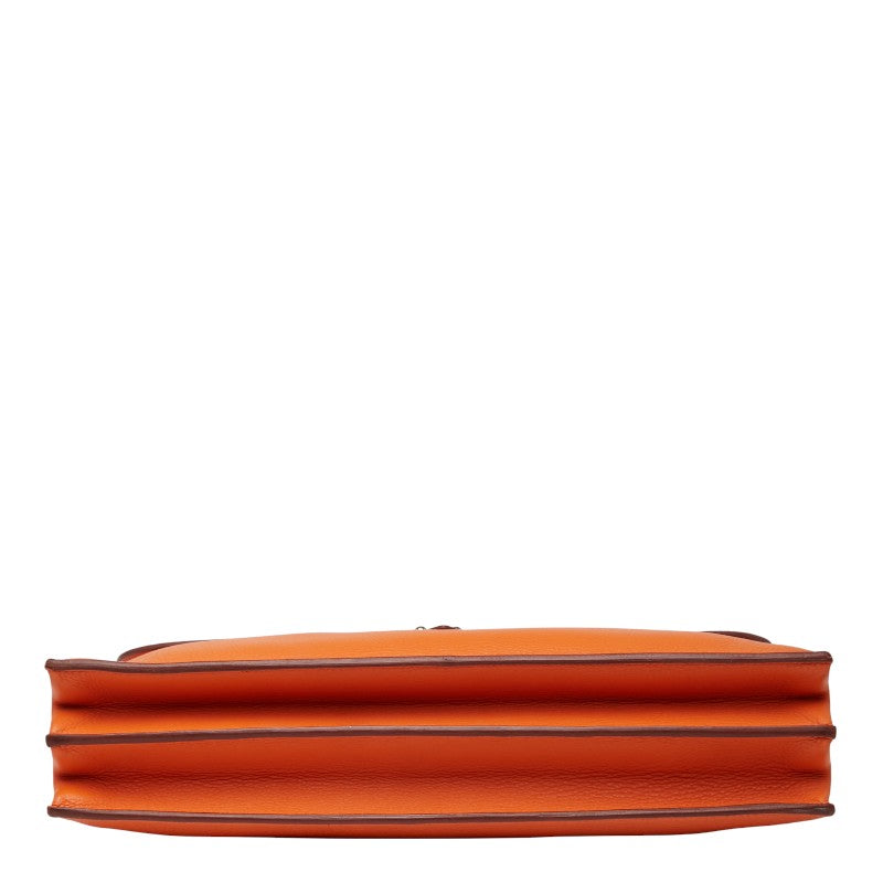エルメス サックアデペッシュ38 ビジネスバッグ ブリーフケース オレンジ トリヨンクレマンス レディース HERMES 【中古】