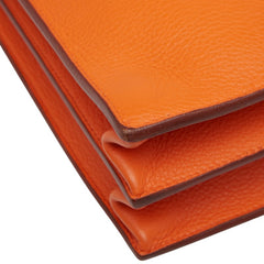 エルメス サックアデペッシュ38 ビジネスバッグ ブリーフケース オレンジ トリヨンクレマンス レディース HERMES 【中古】