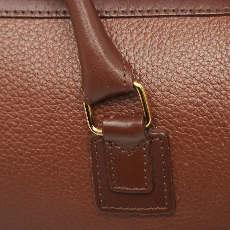 バーバリー ノバチェック シャドーホース ボストンバッグ ブラウン レザー レディース BURBERRY 【中古】