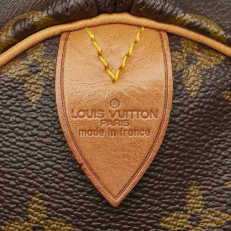 ルイ ヴィトン モノグラム スピーディ30 ハンドバッグ ミニボストンバッグ M41108 ブラウン PVC レザー レディース LOUIS VUITTON 【中古】