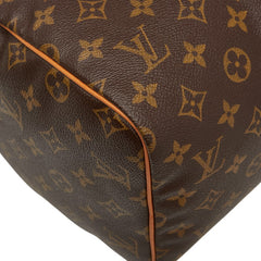 ルイ ヴィトン モノグラム スピーディ30 ハンドバッグ ミニボストンバッグ M41108 ブラウン PVC レザー レディース LOUIS VUITTON 【中古】