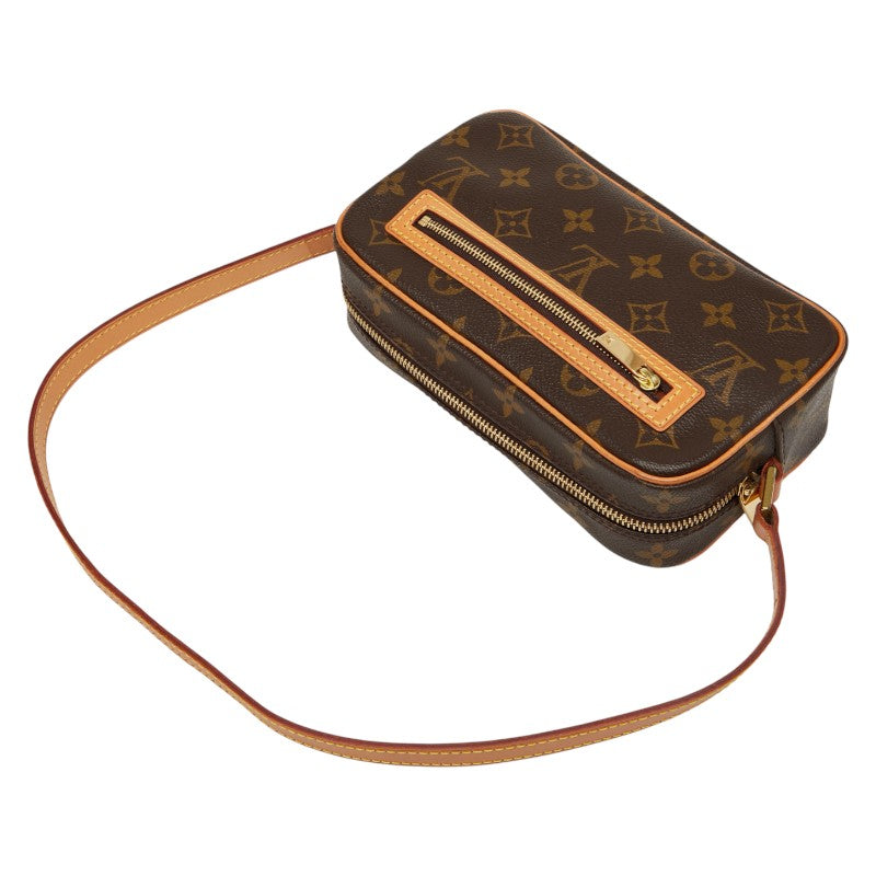 ルイ ヴィトン モノグラム ポシェット シテ ワンショルダーバッグ M51183 ブラウン PVC レザー レディース LOUIS VUITTON 【中古】