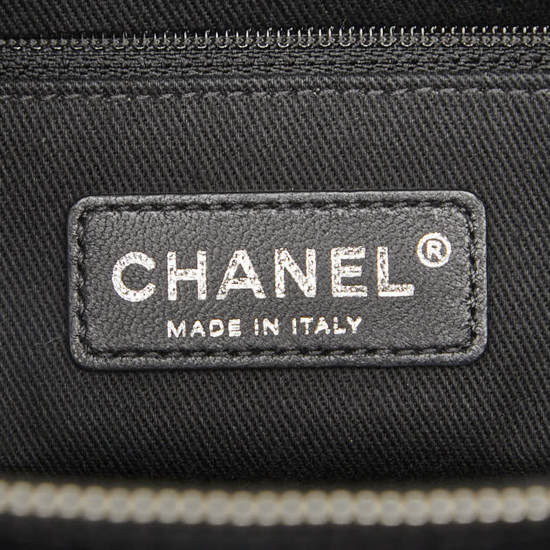 シャネル マトラッセ ココマーク チェーントートバッグ ブラック キャビアスキン レディース CHANEL 【中古】