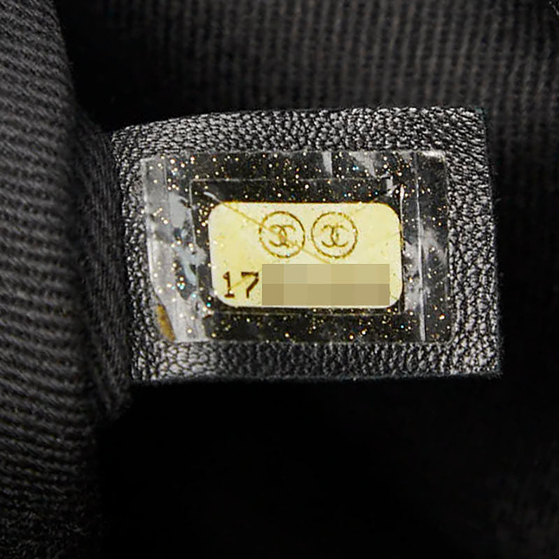 シャネル マトラッセ ココマーク チェーントートバッグ ブラック キャビアスキン レディース CHANEL 【中古】