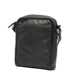 アルマーニ ロゴ ポシェット ショルダーバッグ ブラック レザー レディース ARMANI 【中古】