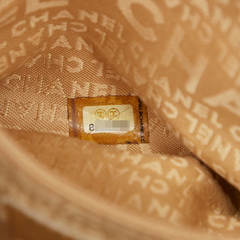 シャネル ロゴ フリンジ ミニボストンバッグ ハンドバッグ ブラック キャビアスキン レディース CHANEL 【中古】