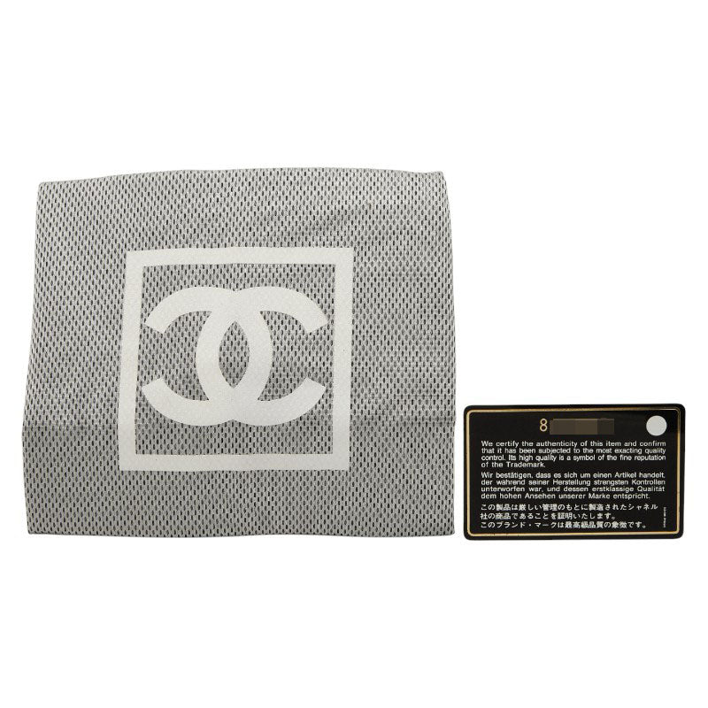 シャネル ロゴ フリンジ ミニボストンバッグ ハンドバッグ ブラック キャビアスキン レディース CHANEL 【中古】