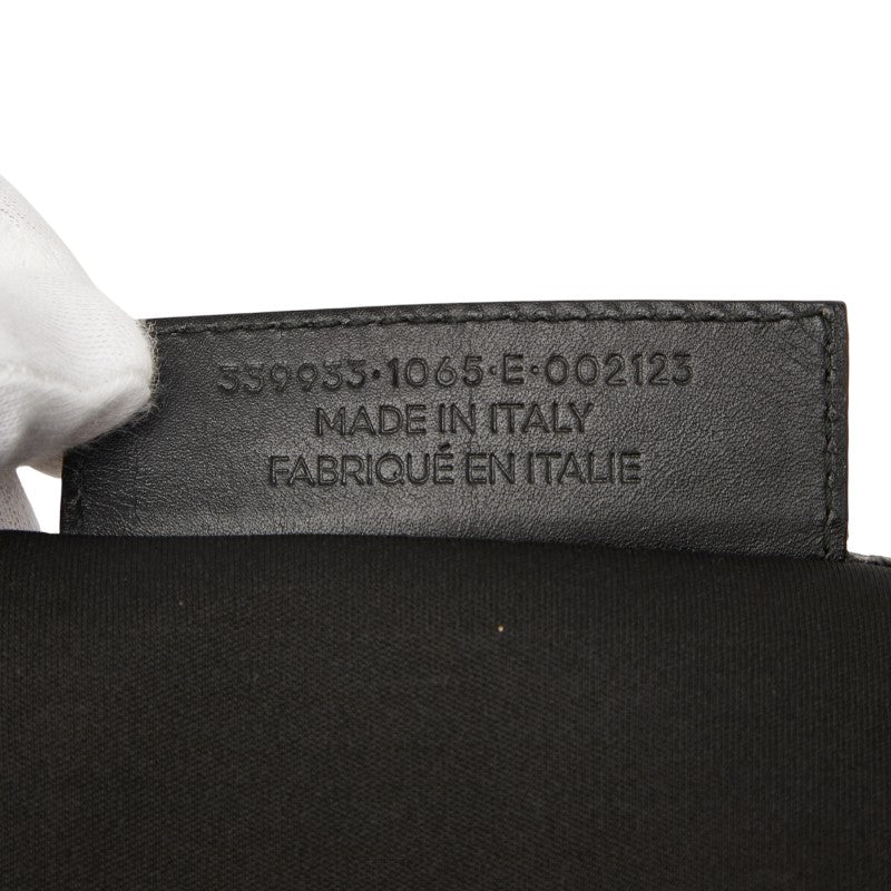 バレンシアガ ネイビーカバス スモール ハンドバッグ 339933 ベージュ ブラック キャンバス レザー レディース BALENCIAGA 【中古】