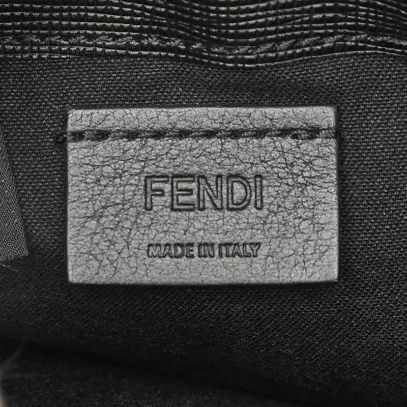 フェンディ カーリト スタッズ チェーン ショルダーバッグ ウォレットバッグ 8M0346 ブラック レザー レディース FENDI 【中古】