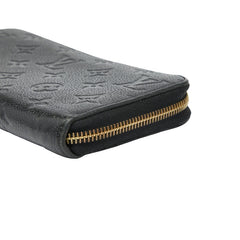 ルイ ヴィトン モノグラム アンプラント ジッピー ウォレット ラウンドファスナー 長財布 M60571 ノワール ブラック レザー レディース LOUIS VUITTON 【中古】