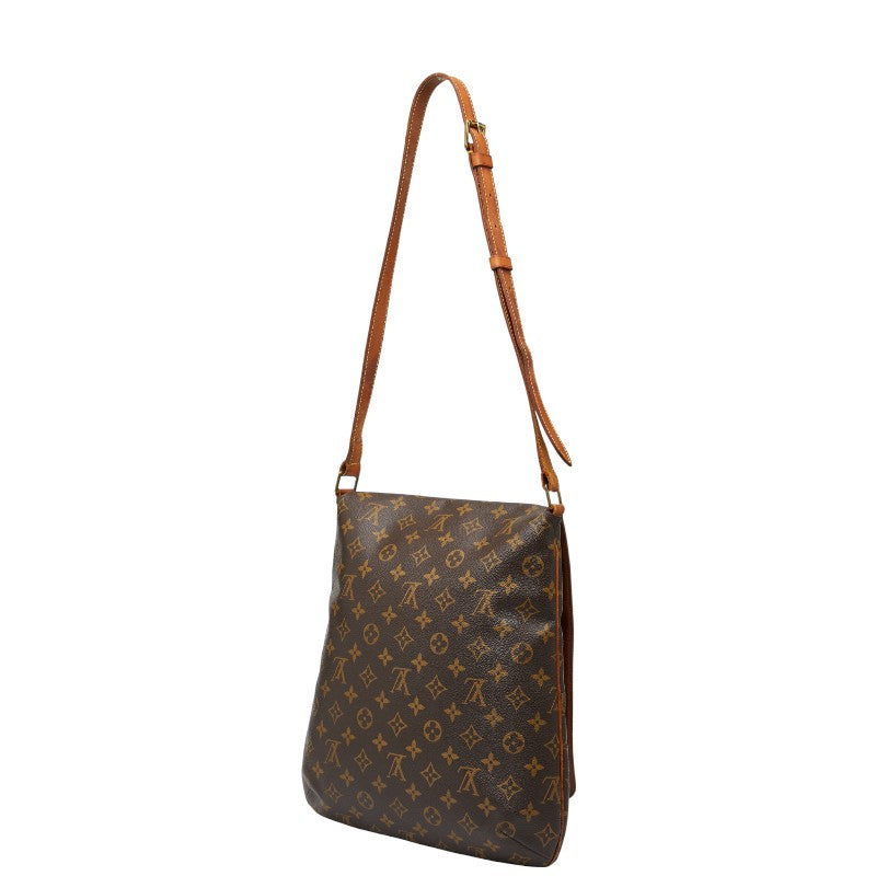 ルイ ヴィトン モノグラム ミュゼット 斜め掛け ショルダーバッグ M51256 ブラウン PVC レザー レディース LOUIS VUITTON 【中古】