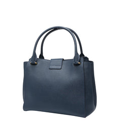 バーバリー ノバチェック ハンドバッグ ショルダーバッグ 2WAY ネイビー レザー レディース BURBERRY 【中古】