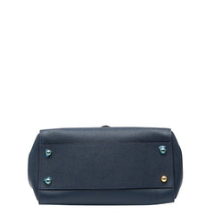 バーバリー ノバチェック ハンドバッグ ショルダーバッグ 2WAY ネイビー レザー レディース BURBERRY 【中古】