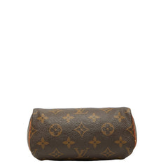 ルイ ヴィトン モノグラム ミニ スピーディ ミニハンドバック ショルダーバッグ 2WAY M41534 ブラウン PVC レザー レディース LOUIS VUITTON 【中古】