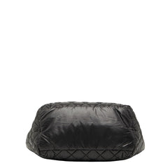 シャネル ココマーク コココクーン マトラッセ ハンドバッグ トートバッグ ブラック ナイロン レザー レディース CHANEL 【中古】