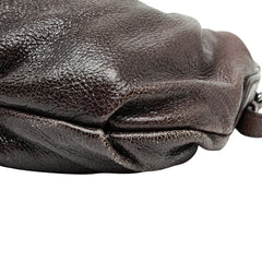 プラダ ロゴ金具 チェーン ワンショルダーバッグ ハンドバッグ パープル レザー レディース PRADA 【中古】