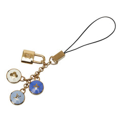 ルイ ヴィトン ビジュー テレフォンヌ パスティーユ ストラップ M65388 ゴールド マルチカラー メッキ レディース LOUIS VUITTON 【中古】