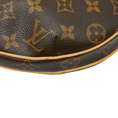 ルイ ヴィトン モノグラム ポシェット クロワッサンPM ショルダーバッグ M51510 ブラウン PVC レザー レディース LOUIS VUITTON 【中古】