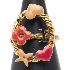 ルイ ヴィトン バーグ スウィートモノグラム リング 指輪 M65587 ゴールド マルチカラー メッキ レディース LOUIS VUITTON 【中古】