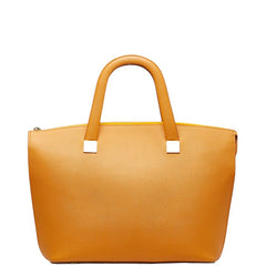 セリーヌ ハンドバッグ トートバッグ オレンジ レザー レディース CELINE 【中古】