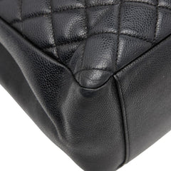 シャネル ココマーク GST チェーン トートバッグ ショルダーバッグ ブラック キャビアスキン レディース CHANEL 【中古】