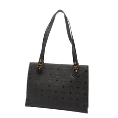 エム シー エム ヴィセトス トートバッグ ショルダーバッグ ブラック ナイロン レザー レディース MCM 中古