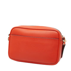 マイケルコース JET SET TRAVEL 斜め掛け ショルダーバッグ オレンジ レザー レディース Michael Kors 【中古】