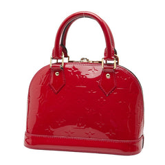 ルイ ヴィトン モノグラム ヴェルニ アルマBB ハンドバッグ ショルダーバッグ 2WAY M91606 ポムダムール レッド パテントレザー レディース LOUIS VUITTON 【中古】