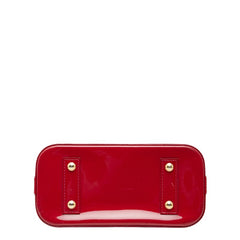 ルイ ヴィトン モノグラム ヴェルニ アルマBB ハンドバッグ ショルダーバッグ 2WAY M91606 ポムダムール レッド パテントレザー レディース LOUIS VUITTON 【中古】