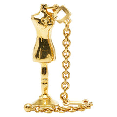 ディオール CDロゴ トルソー マネキン モチーフ チャーム ゴールド メッキ レディース Dior 【中古】