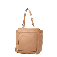 クロエ エデン ショルダーバッグ トートバッグ ピンク ベージュ レザー レディース Chloe 【中古】