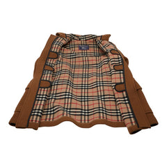 バーバリー ノバチェック SPECIALITY DUFFLE COATING ヴィンテージ ダッフルコート ブラウン ウール メンズ BURBERRY 【中古】
