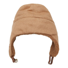マックスマーラ テディ トラッパーハット フライトキャップ サイズ57 ブラウン キャメル レディース MAX MARA 【中古】